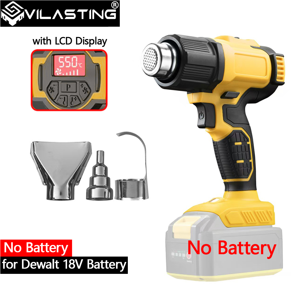 Heat Gun Variable - VILASTING Heteluchtpistool 550 ℃ Draadloos elektrisch