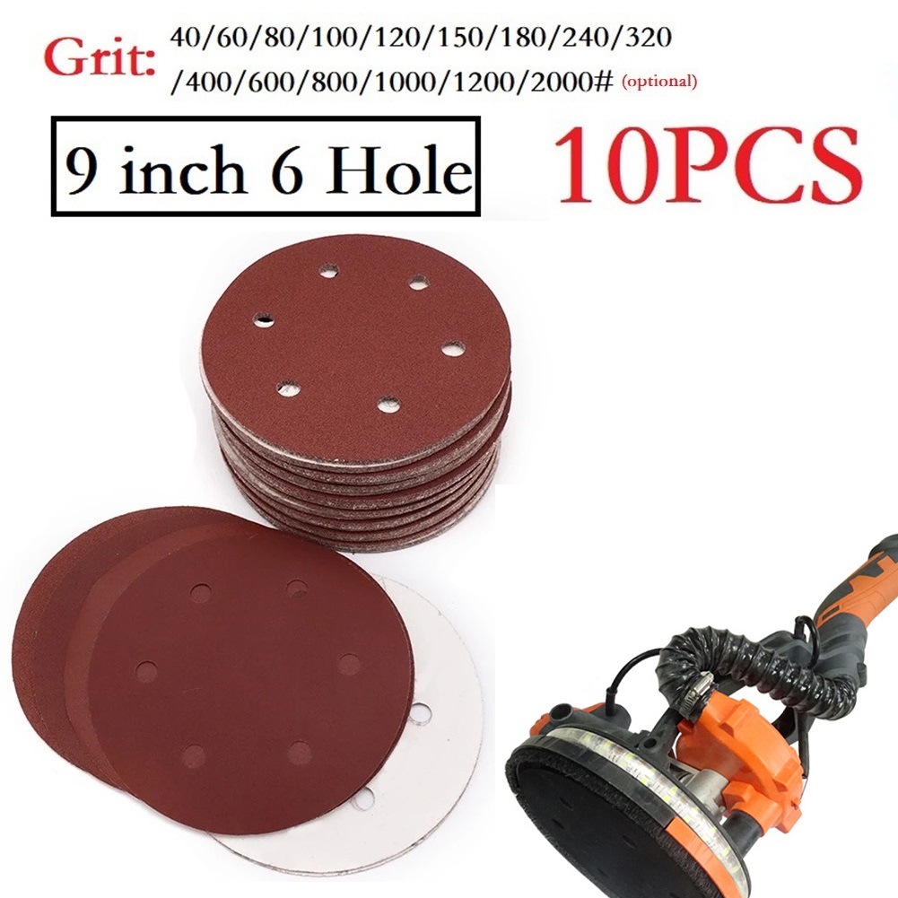 Power Tools Wallpaper - 10 Stuks 9 Inch Schuurpapier 225