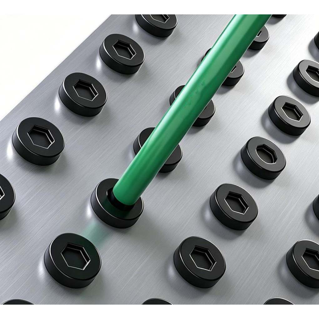 Power Tools Green - Groene Magnetische Stalen Schroevendraaier Bit H2-H10
