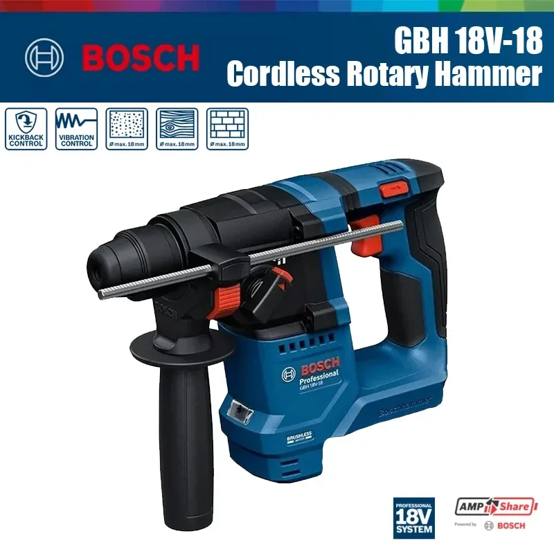 Hammer Drill Sds - Bosch GBH 18V-18 Accu-klopboorhamer 1.5J SDS