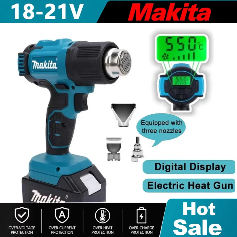 Heat Gun Variable - Makita Industrieel Draagbaar Elektrisch Heteluchtpistool 18V