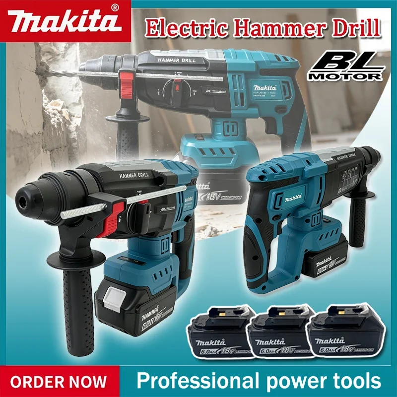 Power Tools Universal Battery - Makita borstelloze elektrische hamerboormachine 28MM multifunctionele