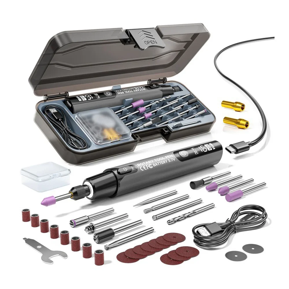 Rotary Tool Kit - Draadloze roterende gereedschapsset met 6 snelheden,