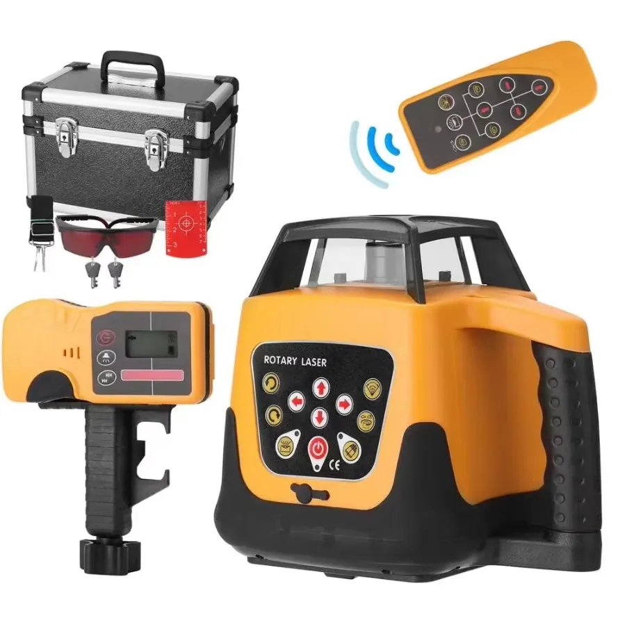 Power Tools Green - Automatisch roterend laserwaterpasinstrument 500m rood groen