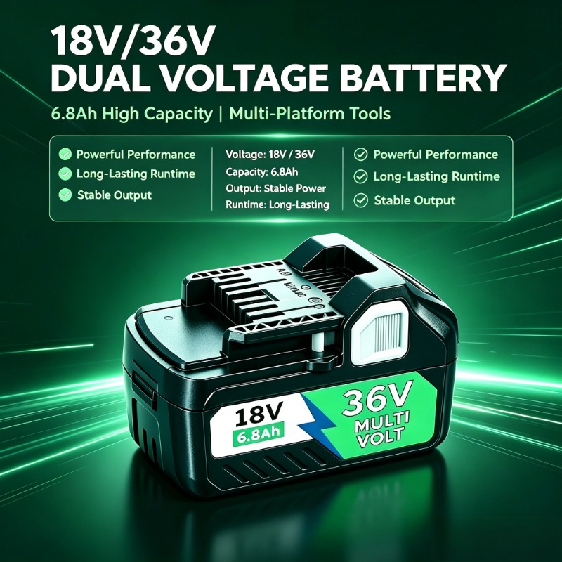 Power Tools Hikoki - 6.8Ah 18V/36V MultiVolt Li-ion Vervangende Batterij