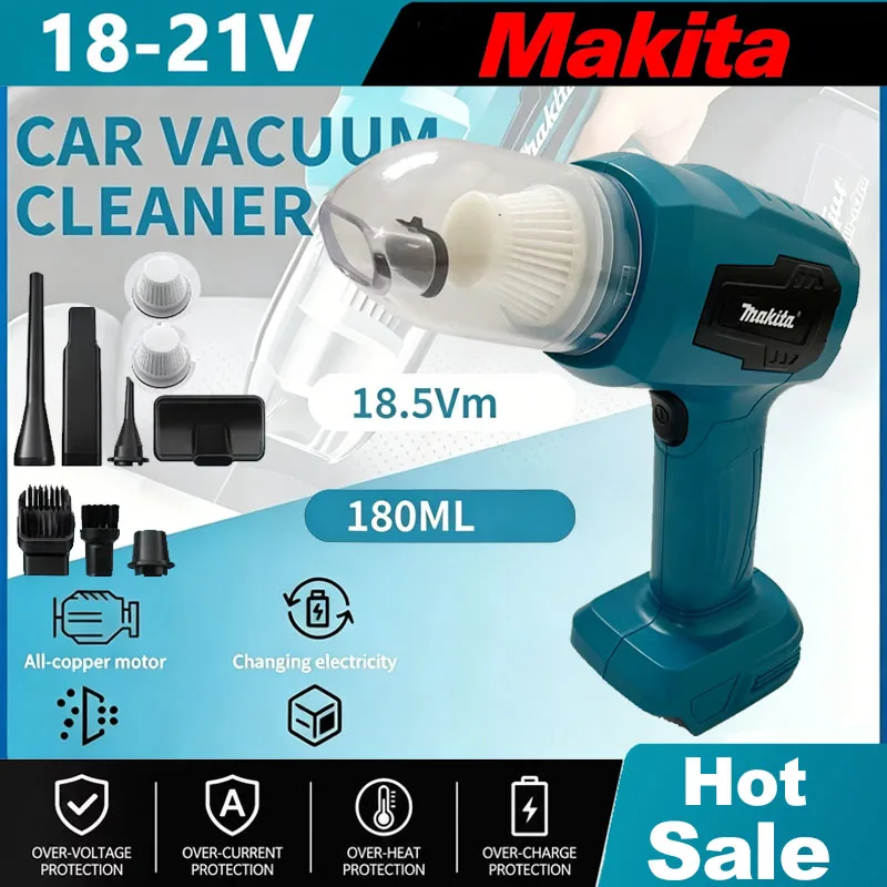 Power Tools Automotive - Makita Draadloze Mini Autostofzuiger Multifunctionele Stofopvang