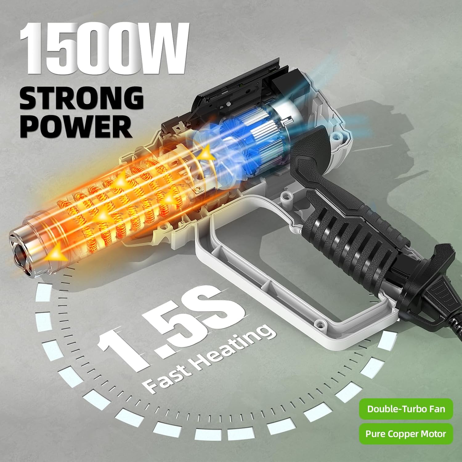 Heteluchtpistool met LCD 12 va - Heat Gun Variable recensie en prijs