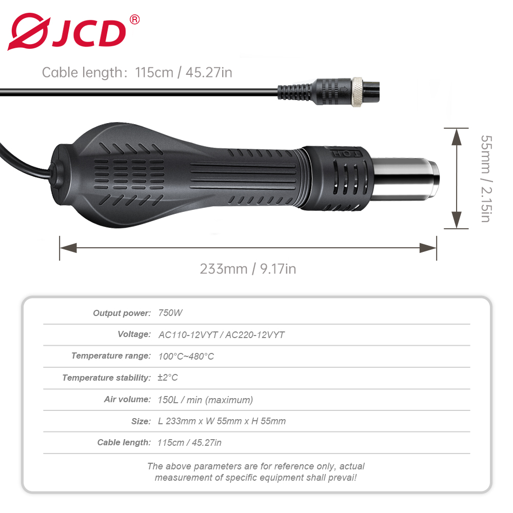 Jcd Heteluchtpistool Soldeerst - Heat Gun Variable recensie en prijs