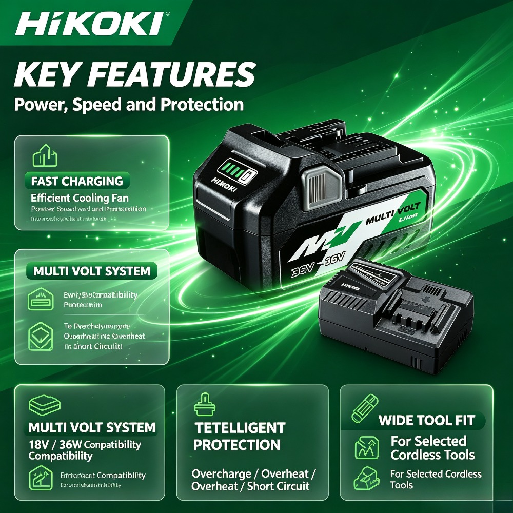 18V-36V MultiVolt accu voor el - Power Tools Hikoki recensie en prijs