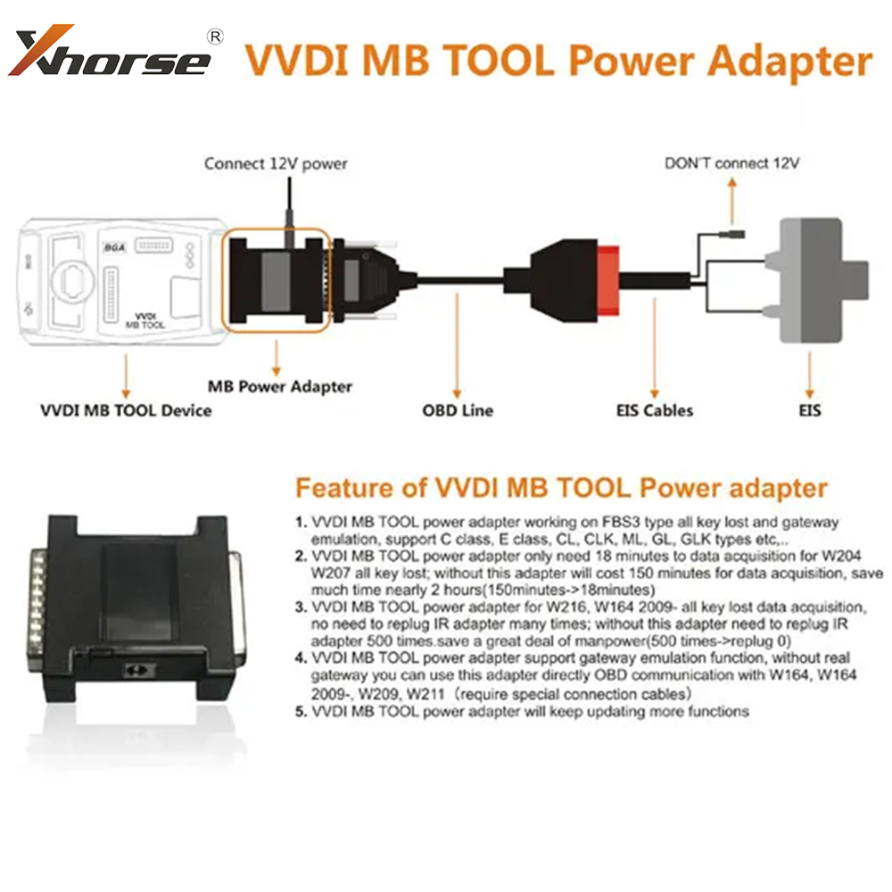Xhorse VVDI MB BGA Tool Power  - Power Tools Automotive recensie en prijs